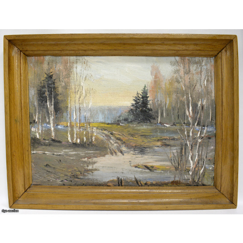 картина "Пейзаж", Латвия, СССР