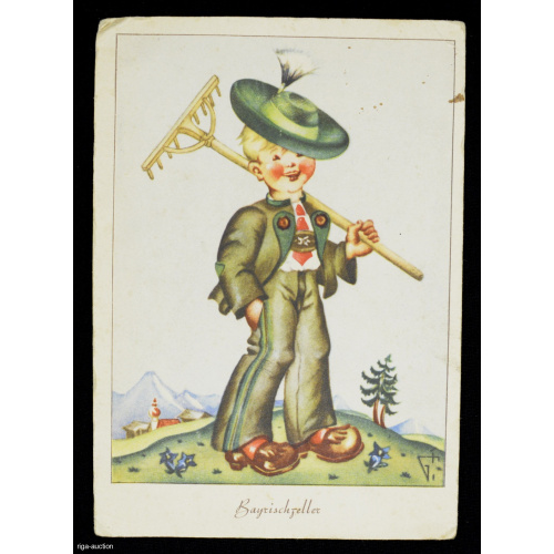 postcard, 1940s