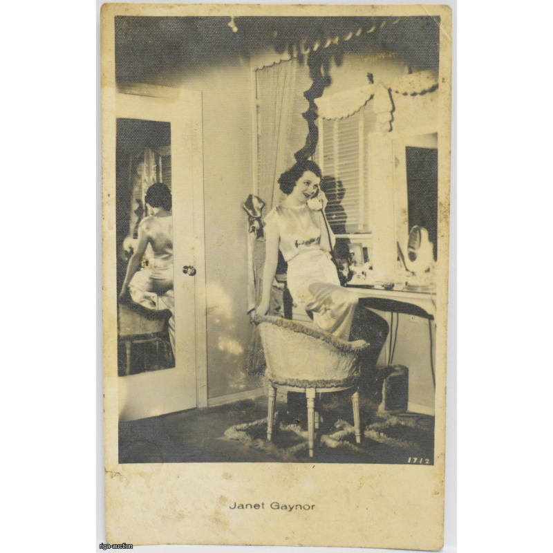 postcard "Janet Gaynor", USA