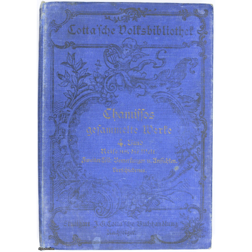 grāmata "Chamiffos gesammelte werke", Vācija