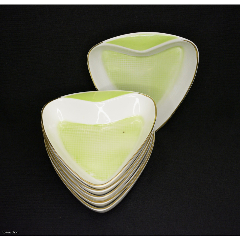 salad bowl (6 pcs.), Riga (Latvia), USSR