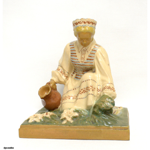 figurine "Woman with a Jug", ceramics, Lithuania, USSR