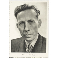 postcard, writer "Janis Niedre", Latvia, USSR