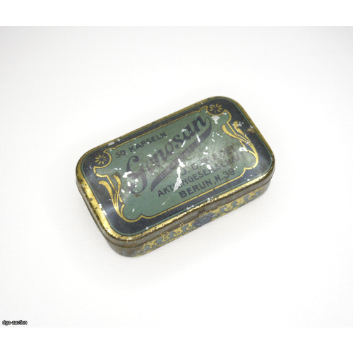 metal box containing the needles of a Gonosan gramophone, Germany