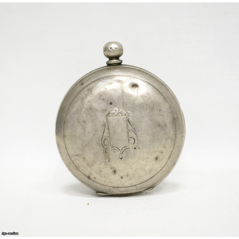silver case from a pocket watch, early 20th century