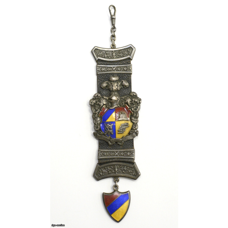 silver watch keychain "Student Corporation", Latvia