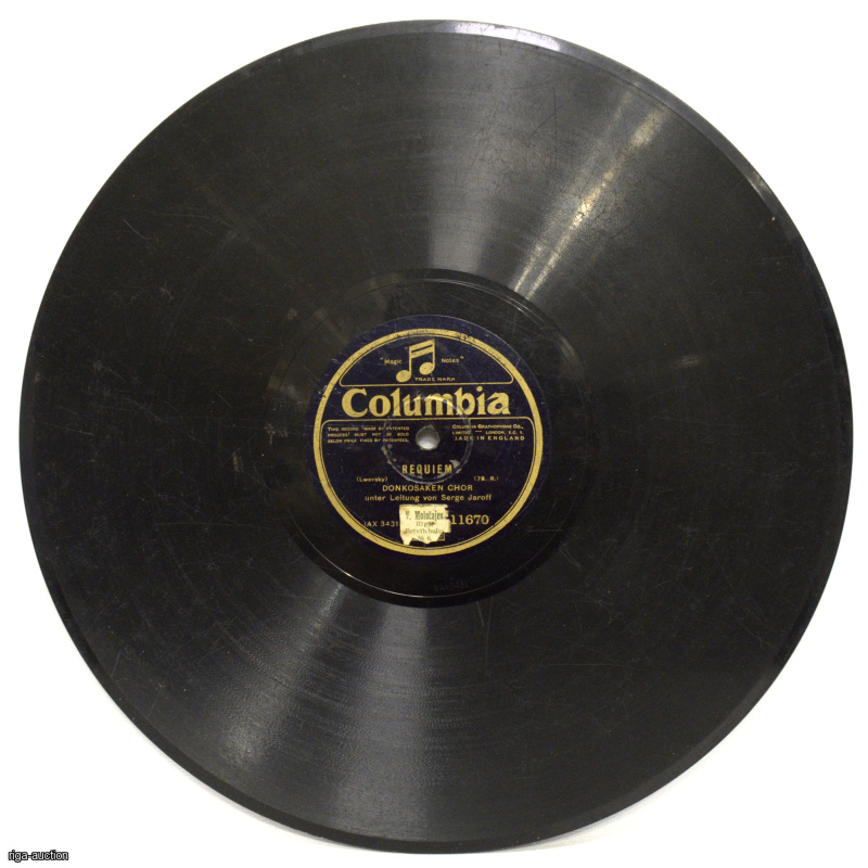 vinyl record "Columbia", England