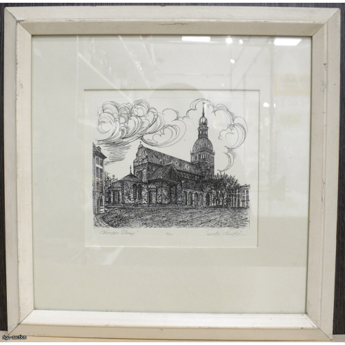 Karlis Cirulis (1925 - 1994), "Old Riga", Latvia