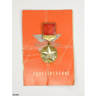badge CK VLKSM "Young Guardsman of the Five-Year Plan", USSR