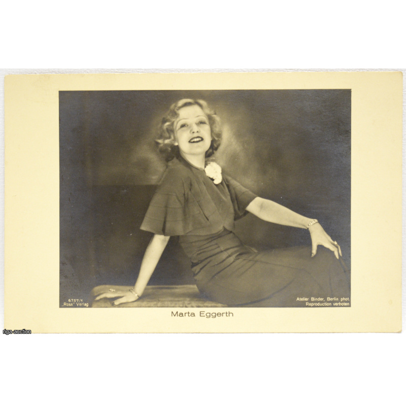 postcard "Marta Eggerth", USA