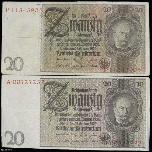 20 reihsmarkas 1929 Vācija