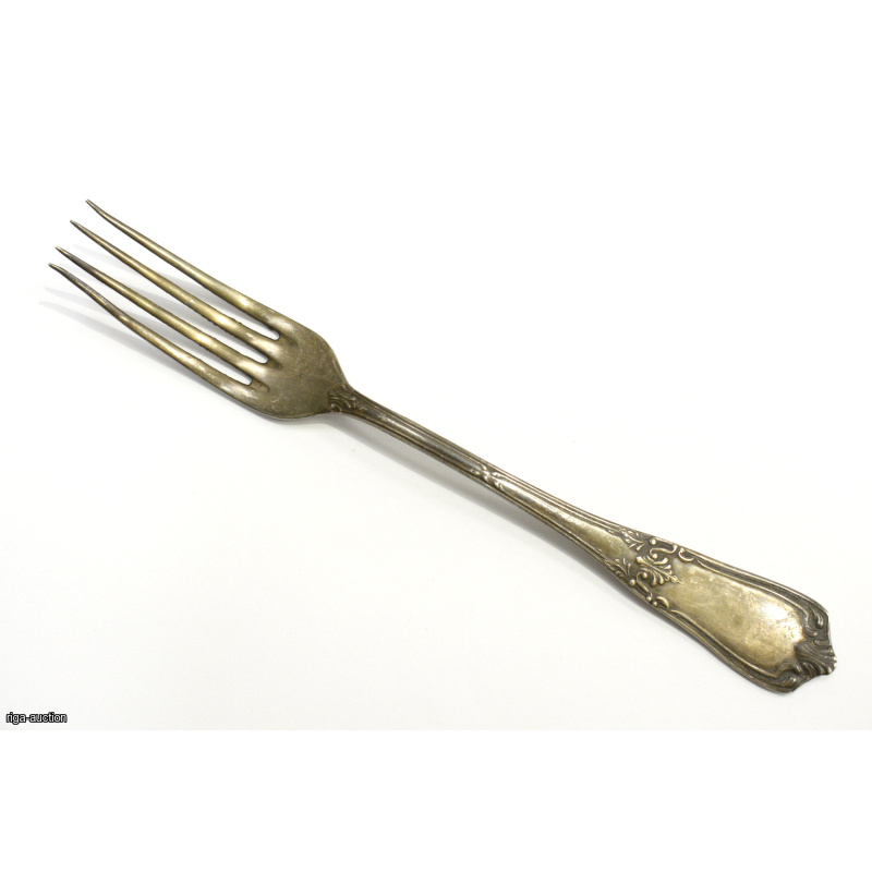 silver table fork, USSR