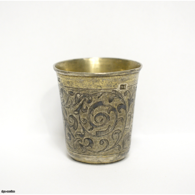 silver shot glass, Russian Empire