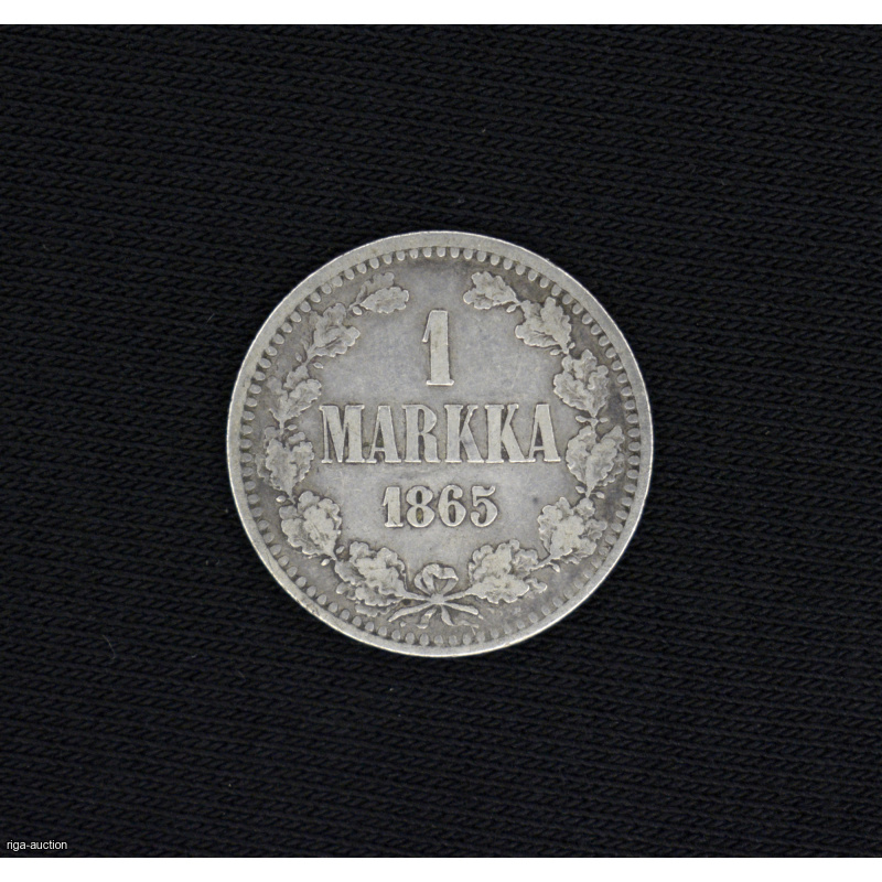 1 mark 1865 (S), Finland, Russian Empire