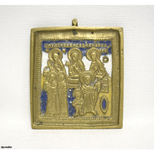 icon "Saint martyrs Quriaqos and Julietta and other saints", Russian Empire