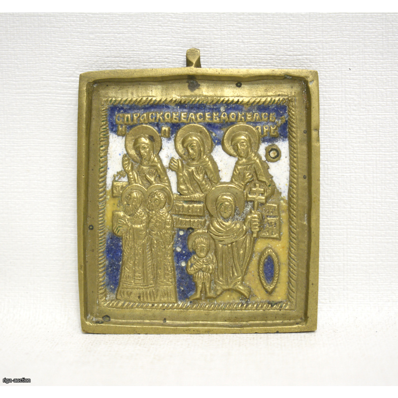 icon "Saint martyrs Quriaqos and Julietta and other saints", Russian Empire
