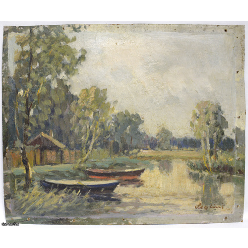 glezna "Laivas piestātnē", Latvija
