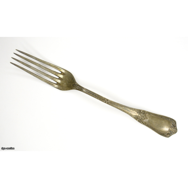 silver table fork, USSR