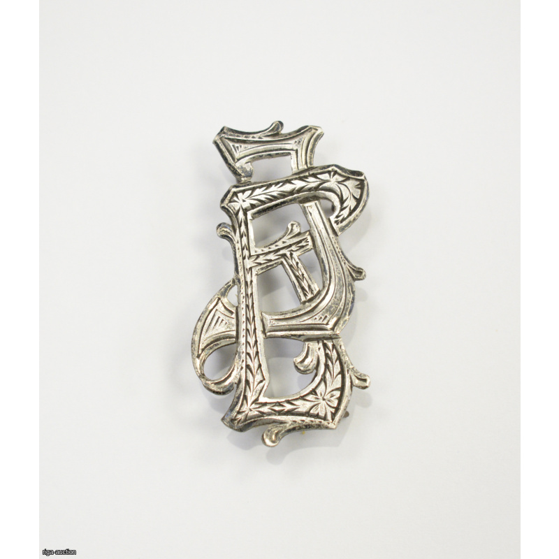 silver decorative overlay, Latvia, 1940s.