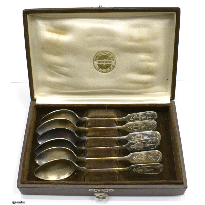 set of teaspoons (6 pieces) in the original box, USSR