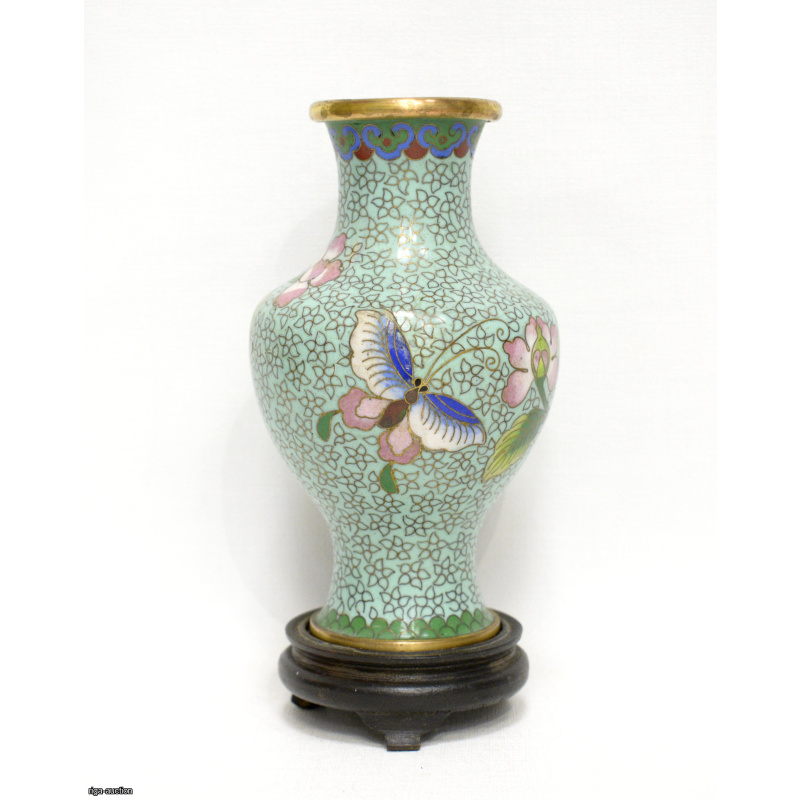 vase, cloisonné technique, China