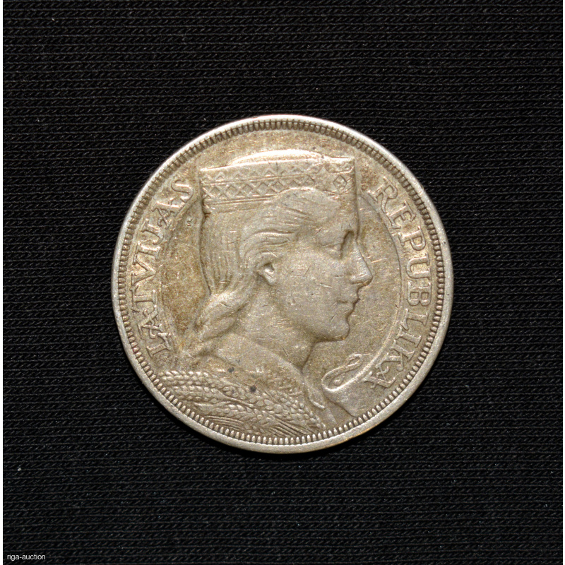5 Lats 1929 Latvia