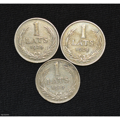 1 lats 1924 (3 gab.), Latvija