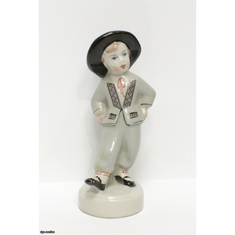 figurine "Boy in Folk Costume", Riga (Latvia), USSR