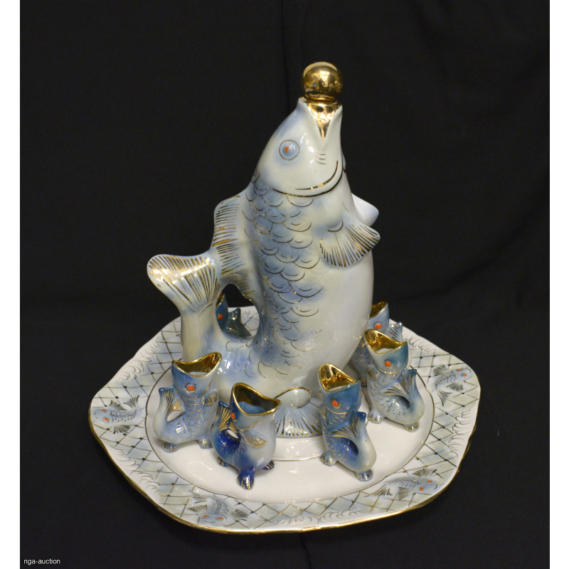 liqueur set "Fish", Riga (Latvia), USSR