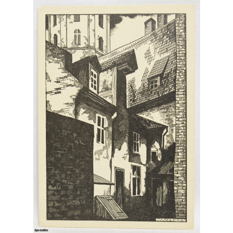 postcard "Old Riga", Z. Vidbergs, Latvia
