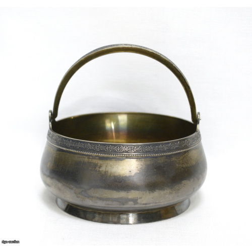 silver sugar bowl, USSR