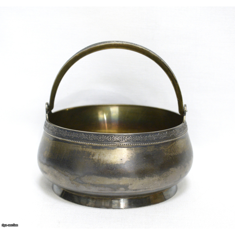silver sugar bowl, USSR