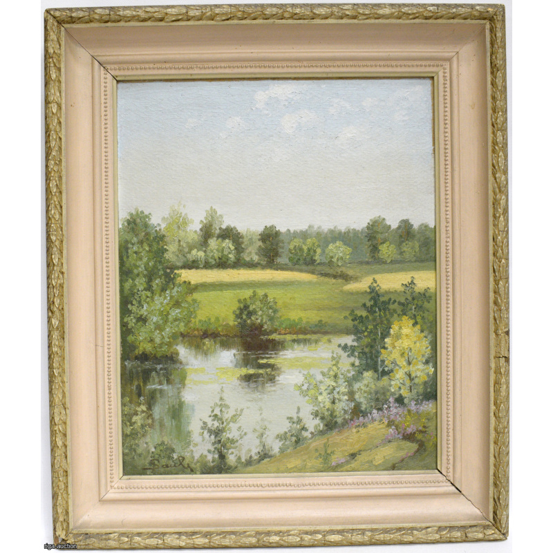 painting "Landscape", Latvia, USSR