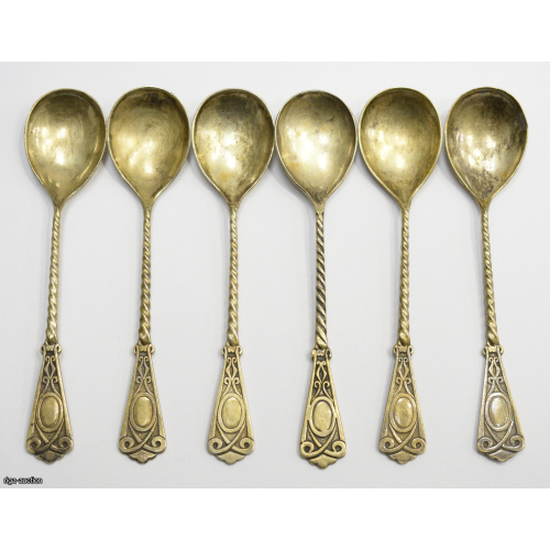 silver coffee spoons (6 pcs.), USSR