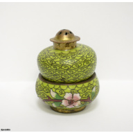 salt/pepper shaker, cloisonné, China