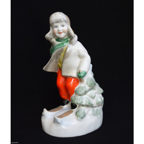 figurine "Skier", Riga (Latvia), USSR