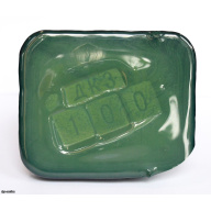 hot enamel jewelry "Color opaque dark green", No. 100, Dulevo paint factory (USSR)