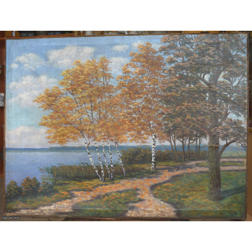 painting "River bank"